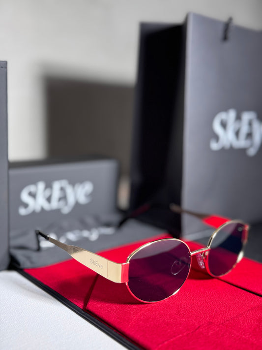 SkEye®️ Sunglasses – Gold Vintage Edition