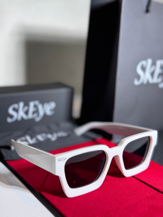 SkEye®️ Sunglasses – Arctic White Edition
